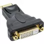 InLine adaptador DisplayPort conector macho DisplayPort a conector hembra DVI-D 24+1 negro