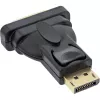 InLine adaptador DisplayPort conector macho DisplayPort a conector hembra DVI-D 24+1 negro