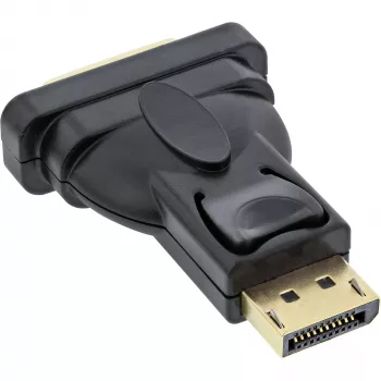 InLine adaptador DisplayPort conector macho DisplayPort a conector hembra DVI-D 24+1 negro