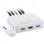 InLine conmutador KVM, 2 puertos, USB-C + HDMI a HDMI, 4K, con audio, cable integr.