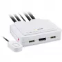 InLine conmutador KVM, 2 puertos, USB-C+DP a DisplayPort, 4K, audio, cable integr.