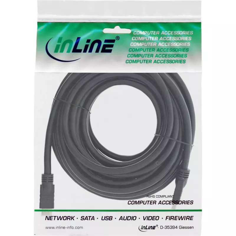 InLine cable HDMI High Speed con Ethernet Premium 4K2K conector macho/conector macho negro 10m