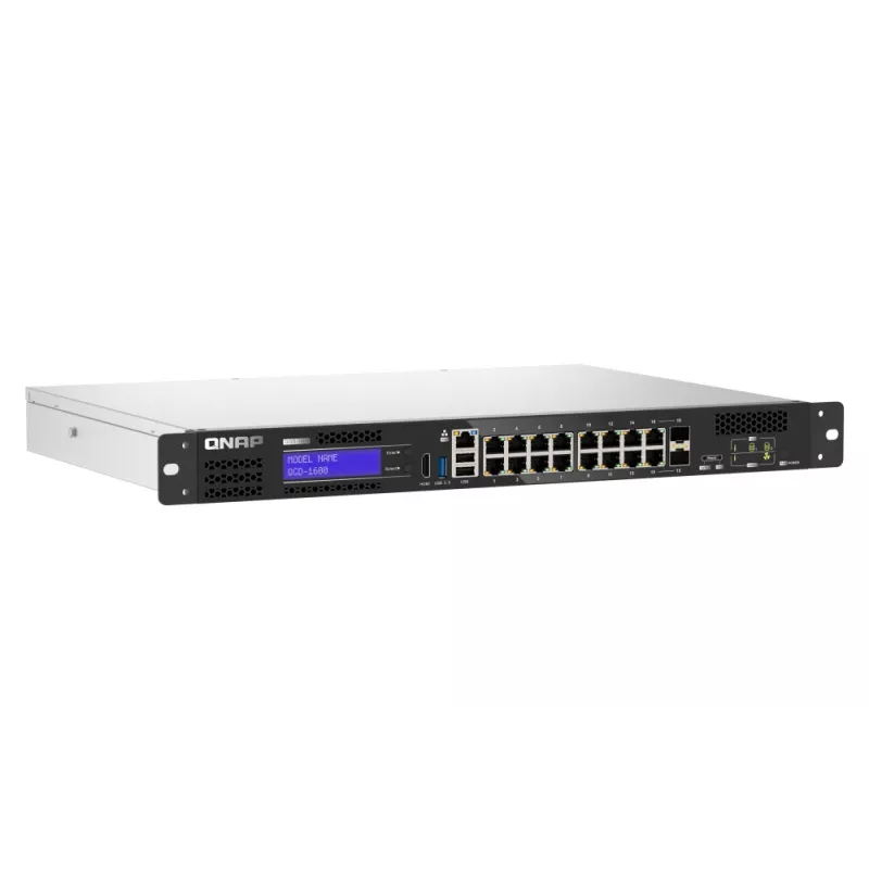 QNAP QGD-1600 Gigabit Ethernet gestionado (10/100/1000) 1U negro, gris