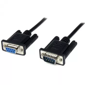 StarTech.com cable módem nulo serie DB9 RS232 de 1m negro H/M
