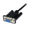 StarTech.com cable módem nulo serie DB9 RS232 de 1m negro H/M