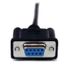 StarTech.com cable módem nulo serie DB9 RS232 de 1m negro H/M