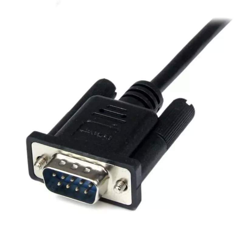 StarTech.com cable módem nulo serie DB9 RS232 de 1m negro H/M