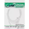 InLine cable de alimentación, conector Euro / conector Euro8, blanco, 0,3m