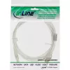 InLine cable USB 2.0 conector tipo A macho / conector B macho transparente, núcleo de ferrita, 0,3 m