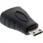 InLine adaptador HDMI, , conector hembra HDMI A / conector macho HDMI C, 4K/60Hz, dorado