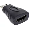 InLine adaptador HDMI, , conector hembra HDMI A / conector macho HDMI C, 4K/60Hz, dorado