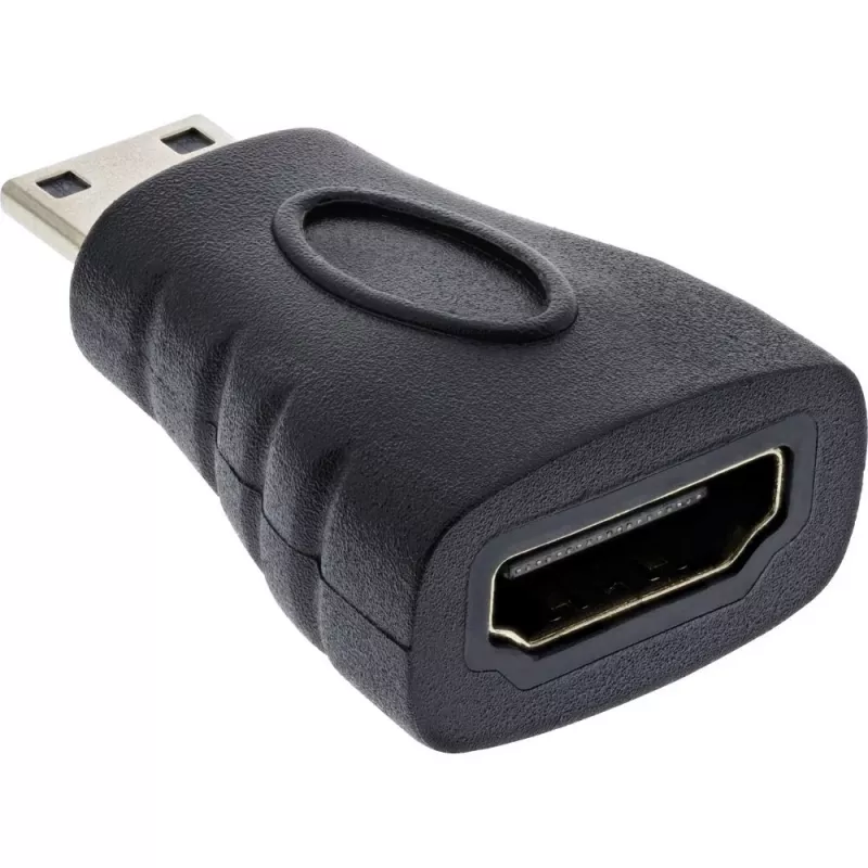 InLine adaptador HDMI, , conector hembra HDMI A / conector macho HDMI C, 4K/60Hz, dorado