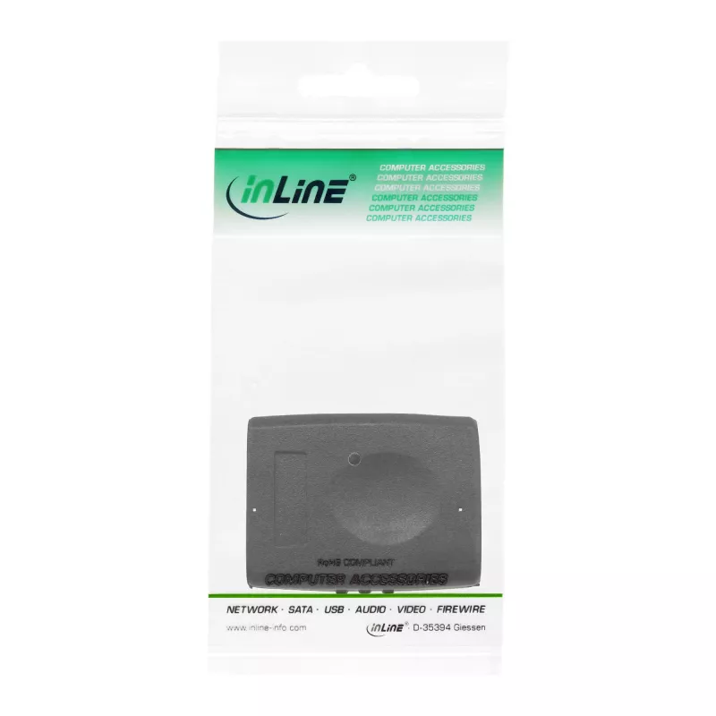 InLine adaptador HDMI conector hembra/hembra HDMI A con contactos dorados, 4K2K