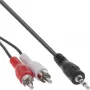 Cable de audio 2x conector RCA macho / conector jack 3,5 mm estéreo 3 m InLine 89939L