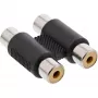 Adaptador de audio 2x conector hembra RCA / conector hembra InLine 99318