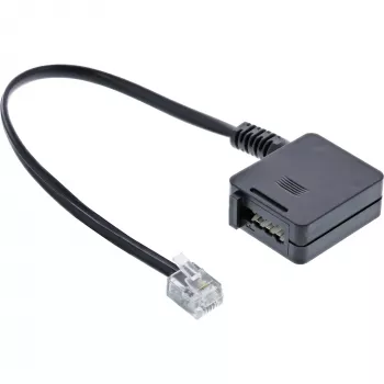 InLine cable adaptador TAE conector RJ11 6P4C macho a conector hembra TAE-F alemán 0,2 m