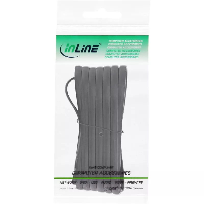 InLine cable modular RJ12 conector macho / macho 6P6C 3m