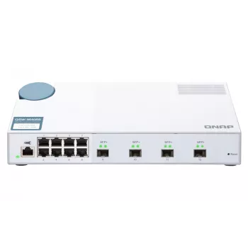 QNAP QSW-M408S Switch de red gestionado L2 Gigabit Ethernet (10/100/1000) Blanco