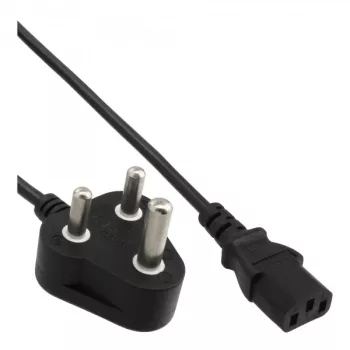 Cable de alimentación InLine Sudáfrica 10 A tipo M / conector IEC, 1,8 m