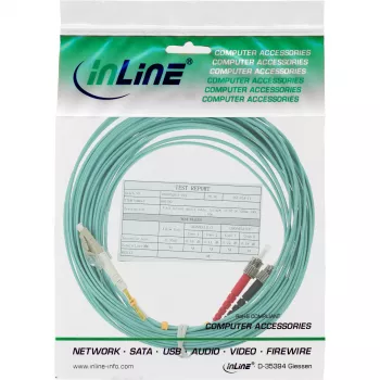 Cable de fibra óptica dúplex LC/ST InLine 50/125µm OM3 10m