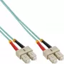 Cable de fibra óptica dúplex SC/SC InLine 50/125µm OM3 5m