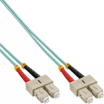 Cable de fibra óptica dúplex SC/SC InLine 83503O 3 m OM3 50/125 µm