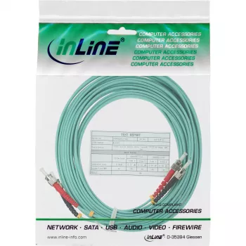 Cable de fibra óptica dúplex ST/ST InLine 50/125µm OM3 3m
