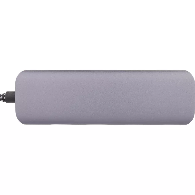 Hub USB 3.2 InLine, USB-C a 4x USB A 10 Gb/s, aluminio, gris