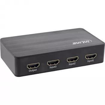 Switch HDMI InLine, 3 puertos, 4K2K@60Hz, HDCP 2.2
