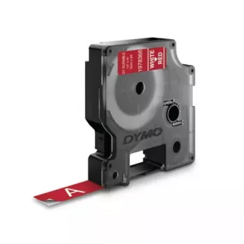 DYMO D1 1978366 Cinta de etiquetas, blanco sobre rojo, 12 mm x 3 m