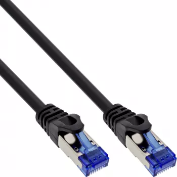 Cable de red blindado, U/FTP, Cat.6A, negro, 0,5 m InLine