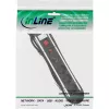Regleta de enchufes InLine, aluminio, 3 tomas con interruptor de protección, 1,5 m