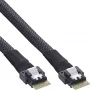 Cable SAS slim InLine, SFF-8654 a SFF-8654, 24 Gb/s, 0,5 m