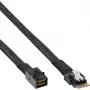 Cable SAS slim InLine 24 Gb/s SFF-8654 a Mini SAS HD SFF-8643 1 m