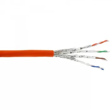 Cable de instalación InLine Cat.7a PiMF 4x2x0.58 AWG23, 1200MHz, LSZH, 100m
