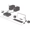 Cable conmutador KVM InLine, 2 puertos, DisplayPort 1.2, 4K, USB, audio