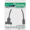 Cable USB 3.2 Gen.2 Type-C macho/hembra con brida, negro, 0,20 m