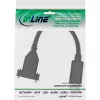 Cable DisplayPort macho a hembra con brida 0,2 m, negro