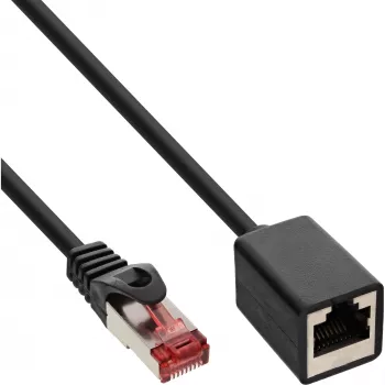 Alargador de cable de red, S/FTP (PiMf), Cat.6, libre de halógenos, 2 m
