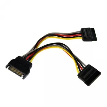Adaptador de cable divisor SATA de alimentación en Y StarTech.com de 15 cm - M/H