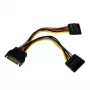 Adaptador de cable divisor SATA de alimentación en Y StarTech.com de 15 cm - M/H