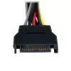 Adaptador de cable divisor SATA de alimentación en Y StarTech.com de 15 cm - M/H