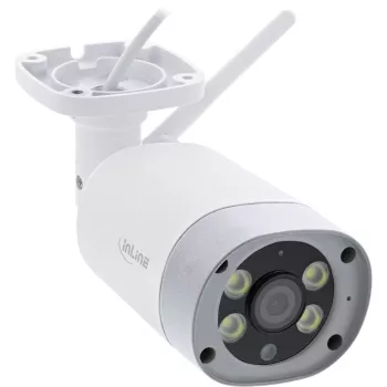 InLine SmartHome Cámara HD de exterior con luz LED, IP66