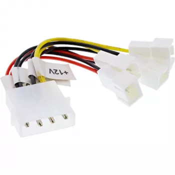 Cable adaptador para ventiladores InLine 2x 12V y 2x 5V para 4 ventiladores 33005B
