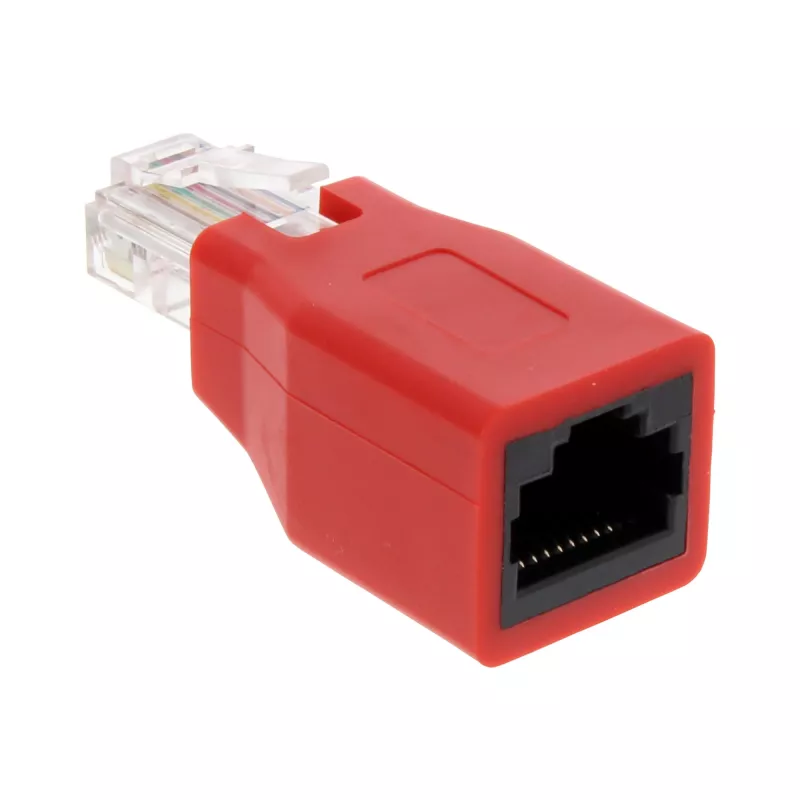 Adaptador crossover InLine RJ45 macho a hembra 69994K