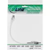 Cable de red InLine, S/FTP (PiMf), Cat.8.1, 2000MHz, libre de halógenos, blanco, 0,25 m