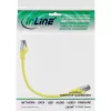 Cable de red InLine, S/FTP (PiMf), Cat.8.1, 2000 MHz, libre de halógenos, amarillo, 0,25 m