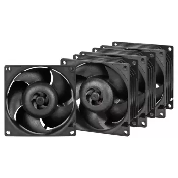 Ventilador ARCTIC S8038-10K 80 mm 102 cfm doble rodamiento de bolas negro