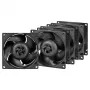 Ventilador ARCTIC S8038-10K 80 mm 102 cfm doble rodamiento de bolas negro