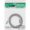 Cable de red plano InLine U/FTP Cat.6A TPE libre de halógenos gris 3 m